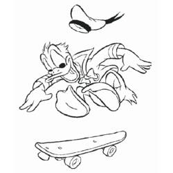 Coloring page: Donald Duck (Cartoons) #30232 - Free Printable Coloring Pages