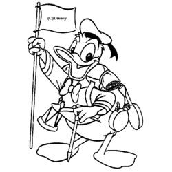 Coloring page: Donald Duck (Cartoons) #30233 - Free Printable Coloring Pages