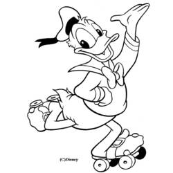 Coloring page: Donald Duck (Cartoons) #30264 - Free Printable Coloring Pages