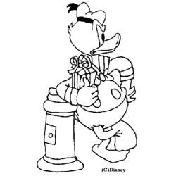 Coloring page: Donald Duck (Cartoons) #30266 - Free Printable Coloring Pages