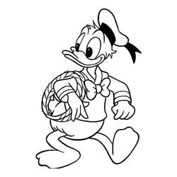 Coloring page: Donald Duck (Cartoons) #30272 - Free Printable Coloring Pages