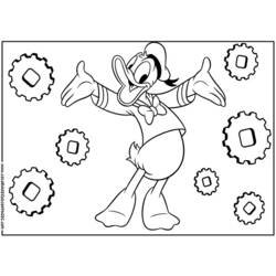 Coloring page: Donald Duck (Cartoons) #30273 - Free Printable Coloring Pages