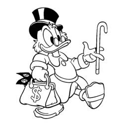 Coloring page: Donald Duck (Cartoons) #30276 - Free Printable Coloring Pages