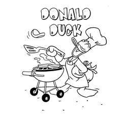 Coloring page: Donald Duck (Cartoons) #30282 - Free Printable Coloring Pages