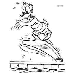 Coloring page: Donald Duck (Cartoons) #30283 - Free Printable Coloring Pages