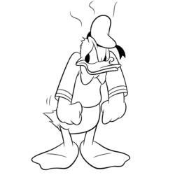 Coloring page: Donald Duck (Cartoons) #30294 - Free Printable Coloring Pages