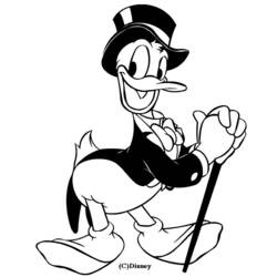 Coloring page: Donald Duck (Cartoons) #30297 - Free Printable Coloring Pages