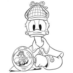 Coloring page: Donald Duck (Cartoons) #30315 - Free Printable Coloring Pages