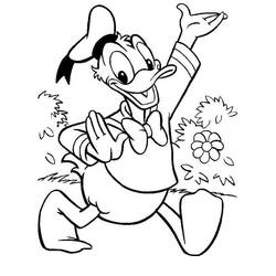 Coloring page: Donald Duck (Cartoons) #30316 - Printable coloring pages