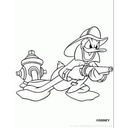 Coloring page: Donald Duck (Cartoons) #30319 - Free Printable Coloring Pages