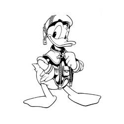 Coloring page: Donald Duck (Cartoons) #30321 - Free Printable Coloring Pages