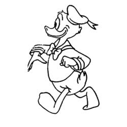 Coloring page: Donald Duck (Cartoons) #30333 - Free Printable Coloring Pages