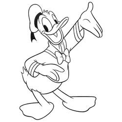Coloring page: Donald Duck (Cartoons) #30338 - Free Printable Coloring Pages