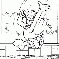 Coloring page: Donald Duck (Cartoons) #30371 - Free Printable Coloring Pages