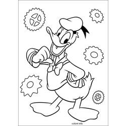 Coloring page: Donald Duck (Cartoons) #30380 - Free Printable Coloring Pages