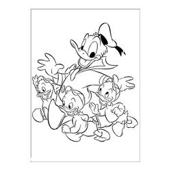 Coloring page: Donald Duck (Cartoons) #30407 - Free Printable Coloring Pages
