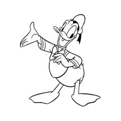 Coloring page: Donald Duck (Cartoons) #30424 - Free Printable Coloring Pages