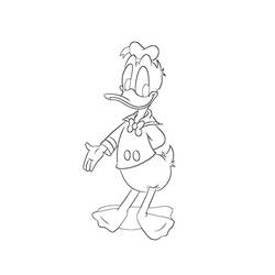 Coloring page: Donald Duck (Cartoons) #30432 - Free Printable Coloring Pages