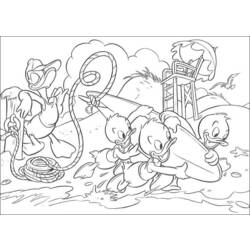 Coloring page: Donald Duck (Cartoons) #30438 - Free Printable Coloring Pages