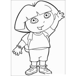 Coloring page: Dora the Explorer (Cartoons) #29718 - Free Printable Coloring Pages