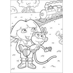 Coloring page: Dora the Explorer (Cartoons) #29720 - Free Printable Coloring Pages