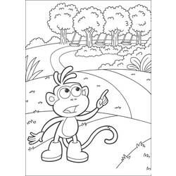Coloring page: Dora the Explorer (Cartoons) #29724 - Free Printable Coloring Pages