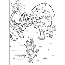 Coloring page: Dora the Explorer (Cartoons) #29726 - Free Printable Coloring Pages