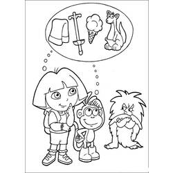 Coloring page: Dora the Explorer (Cartoons) #29729 - Free Printable Coloring Pages