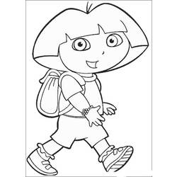 Coloring page: Dora the Explorer (Cartoons) #29731 - Free Printable Coloring Pages