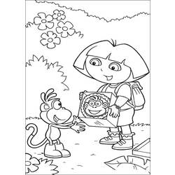 Coloring page: Dora the Explorer (Cartoons) #29732 - Free Printable Coloring Pages