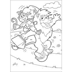 Coloring page: Dora the Explorer (Cartoons) #29736 - Free Printable Coloring Pages