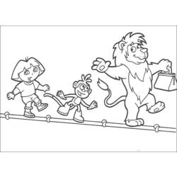 Coloring page: Dora the Explorer (Cartoons) #29748 - Free Printable Coloring Pages