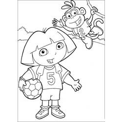 Coloring page: Dora the Explorer (Cartoons) #29756 - Free Printable Coloring Pages