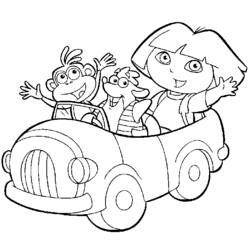 Coloring page: Dora the Explorer (Cartoons) #29765 - Free Printable Coloring Pages