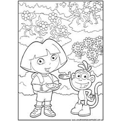 Coloring page: Dora the Explorer (Cartoons) #29772 - Free Printable Coloring Pages