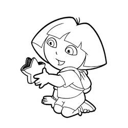 Coloring page: Dora the Explorer (Cartoons) #29776 - Printable coloring pages