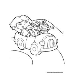 Coloring page: Dora the Explorer (Cartoons) #29778 - Free Printable Coloring Pages