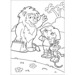 Coloring page: Dora the Explorer (Cartoons) #29784 - Free Printable Coloring Pages