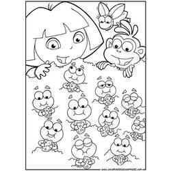 Coloring page: Dora the Explorer (Cartoons) #29800 - Free Printable Coloring Pages