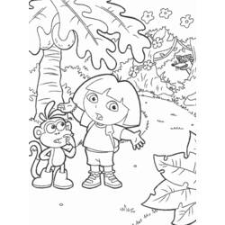Coloring page: Dora the Explorer (Cartoons) #29803 - Free Printable Coloring Pages
