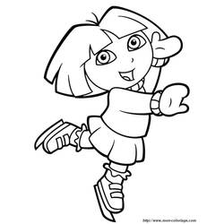 Coloring page: Dora the Explorer (Cartoons) #29804 - Free Printable Coloring Pages