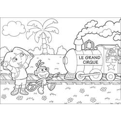 Coloring page: Dora the Explorer (Cartoons) #29807 - Free Printable Coloring Pages