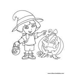 Coloring page: Dora the Explorer (Cartoons) #29818 - Free Printable Coloring Pages