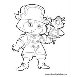 Coloring page: Dora the Explorer (Cartoons) #29826 - Free Printable Coloring Pages