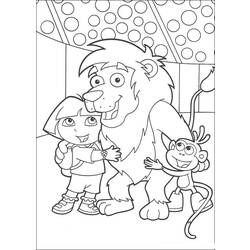 Coloring page: Dora the Explorer (Cartoons) #29831 - Free Printable Coloring Pages