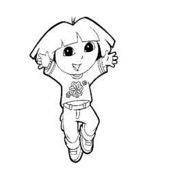 Coloring page: Dora the Explorer (Cartoons) #29846 - Free Printable Coloring Pages