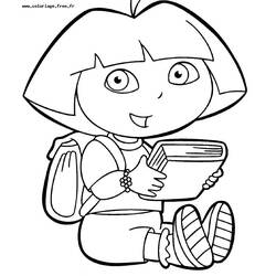 Coloring page: Dora the Explorer (Cartoons) #29850 - Free Printable Coloring Pages