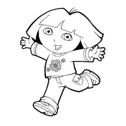 Coloring page: Dora the Explorer (Cartoons) #29851 - Free Printable Coloring Pages