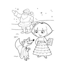 Coloring page: Dora the Explorer (Cartoons) #29868 - Printable coloring pages
