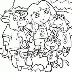 Coloring page: Dora the Explorer (Cartoons) #29873 - Free Printable Coloring Pages